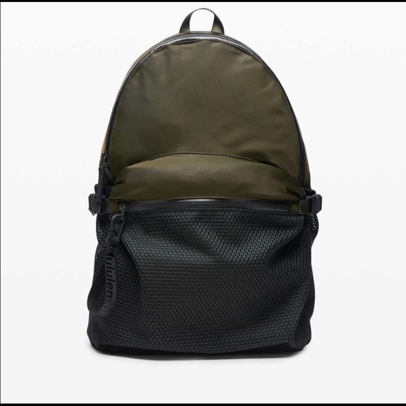 lululemon green backpack
